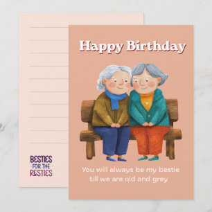 Tarjeta de cumpleaños para mejor amigo