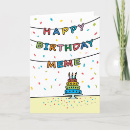 Tarjeta de cumpleaños para meme