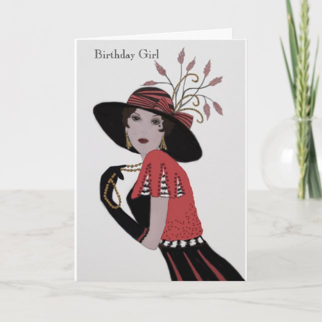 Tarjeta de cumpleaños para "Mi dama" (Anverso)