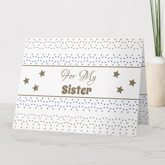 Tarjeta De Cumpleaños Para Mi Hermana (Anverso)