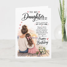 Tarjeta de cumpleaños para mi hija