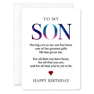 Tarjeta de cumpleaños para mi hijo