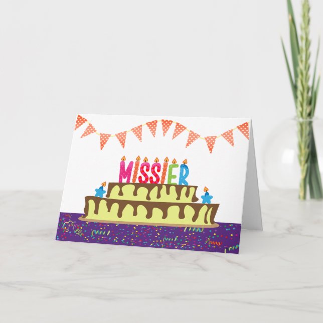 Tarjeta de cumpleaños para Missier (Anverso)