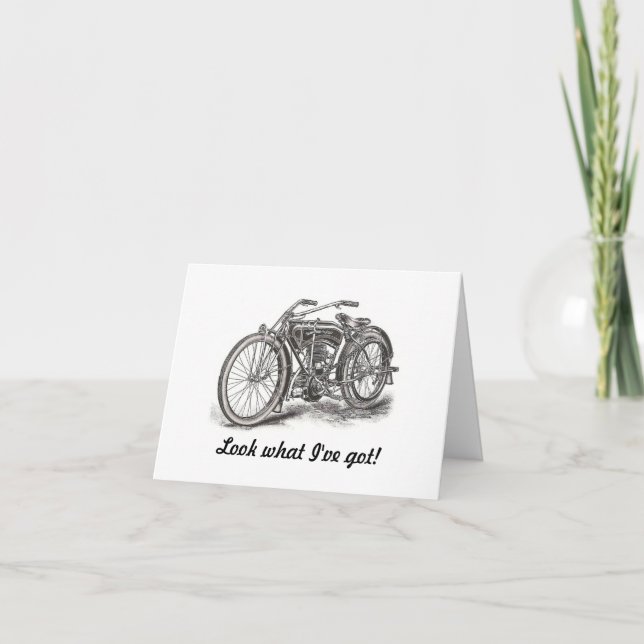 Tarjeta de cumpleaños para motocicletas (Anverso)