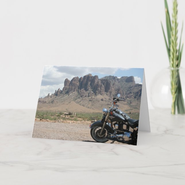 Tarjeta de cumpleaños para motocicletas (Anverso)