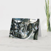 Tarjeta de cumpleaños para motocicletas británica