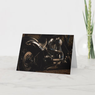 Tarjeta de cumpleaños para motocicletas gritando e