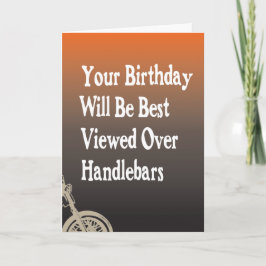 Tarjeta de cumpleaños para motociclistas
