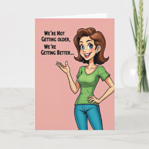 Tarjeta de cumpleaños para mujer empoderada