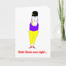 Tarjeta de cumpleaños para mujer mayor gruñona