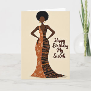 Tarjeta de cumpleaños para mujer regia
