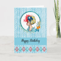 Tarjeta de cumpleaños para mujeres africanas