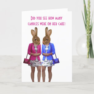 Tarjeta de cumpleaños para mujeres con animales di
