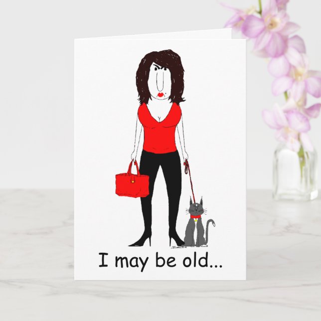 Tarjeta de cumpleaños para mujeres mayores (Orquídea)
