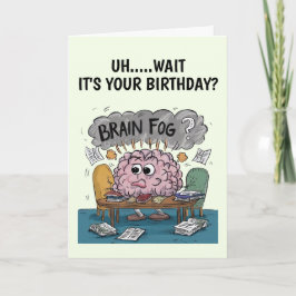 Tarjeta de cumpleaños para niebla mental