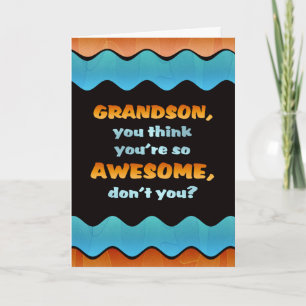 Tarjeta de cumpleaños para nietos/abuelito increíb