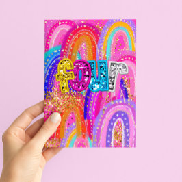 Tarjeta de cumpleaños para niñas, 4º cumpleaños