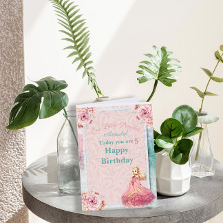Tarjeta de cumpleaños para niñas pastel Nuestra pe