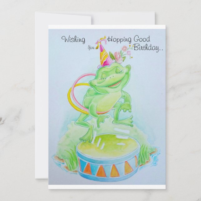 Tarjeta de cumpleaños para niñas pequeñas (Anverso)