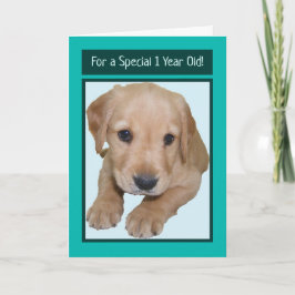 Tarjeta de cumpleaños para niño de 1 año