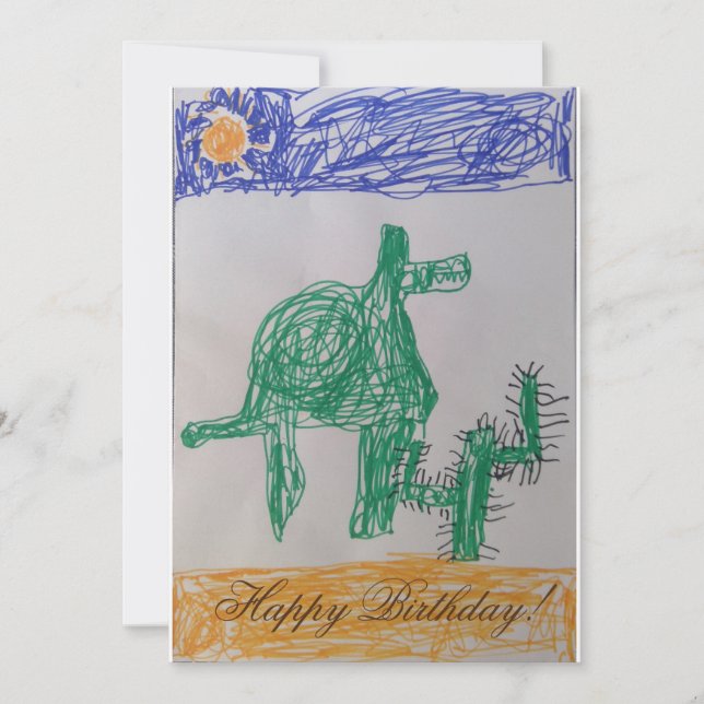 Tarjeta de cumpleaños para niños (Anverso)