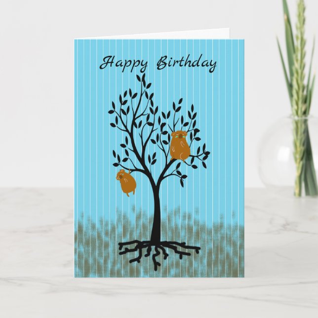 Tarjeta de cumpleaños para niños con osos Koala (Anverso)