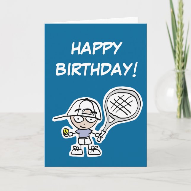 Tarjeta de cumpleaños para niños con pequeño jugad (Anverso)