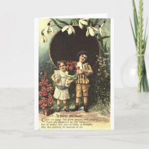 Tarjeta de cumpleaños para niños de Victoria