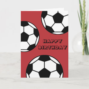 Tarjeta de cumpleaños para niños - Tema de deporte