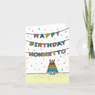 Tarjeta de cumpleaños para Nonnetto