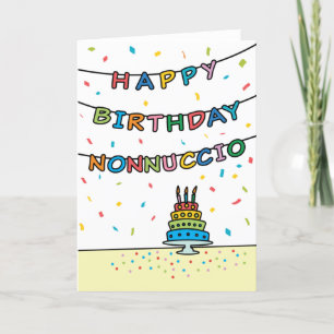 Tarjeta de cumpleaños para Nonnuccio