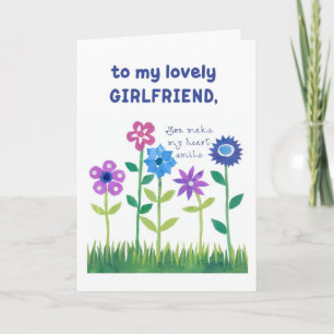 Tarjeta de cumpleaños para novia - Flor