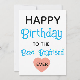Tarjeta de cumpleaños para novio, mejor novio