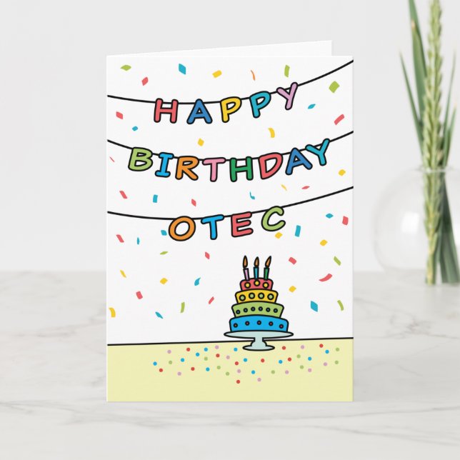 Tarjeta de cumpleaños para Otec (Anverso)