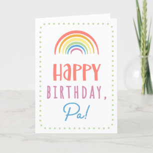 Tarjeta de cumpleaños para Pa