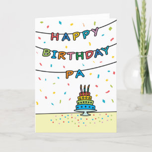 Tarjeta de cumpleaños para Pa