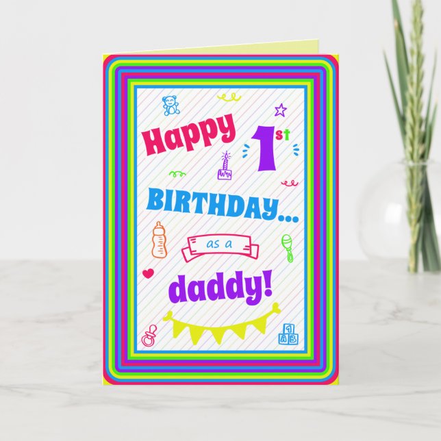Tarjeta de cumpleaños para papá (Anverso)