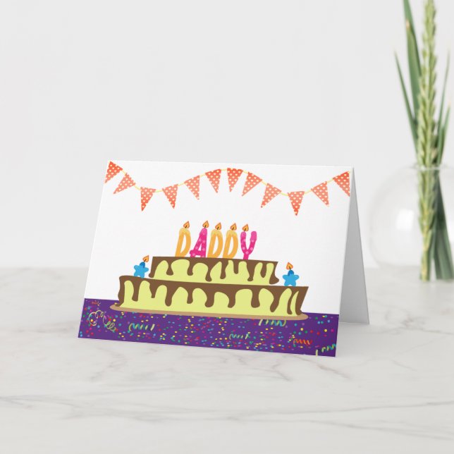 Tarjeta de cumpleaños para papá (Anverso)