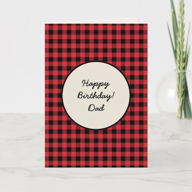 Tarjeta de cumpleaños para papá de Child Let's Go  (Anverso)
