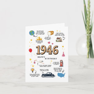 Tarjeta de cumpleaños para papá o mamá de 1946