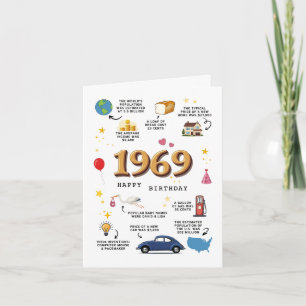 Tarjeta de cumpleaños para papá o mamá de 1969