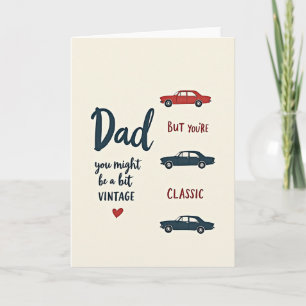 Tarjeta de cumpleaños para papá vintage