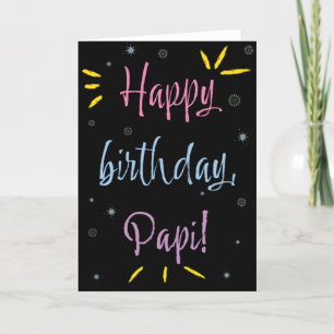 Tarjeta de cumpleaños para Papi