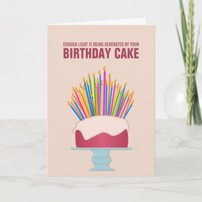 Tarjeta de cumpleaños para pasteles de cumpleaños  (Anverso)