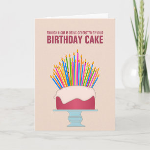 Tarjeta de cumpleaños para pasteles de cumpleaños
