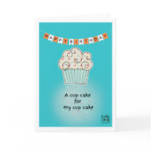 Tarjeta de cumpleaños para pastelito