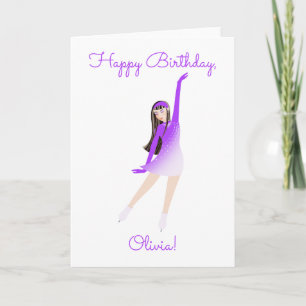 Tarjeta de cumpleaños para patinador
