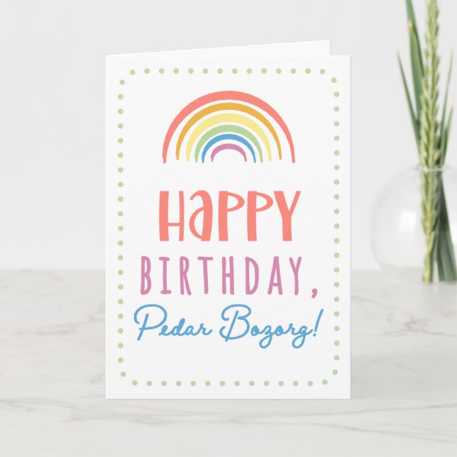 Tarjeta de cumpleaños para Pedar Bozorg (Anverso)