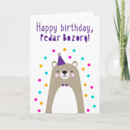 Tarjeta de cumpleaños para Pedar Bozorg