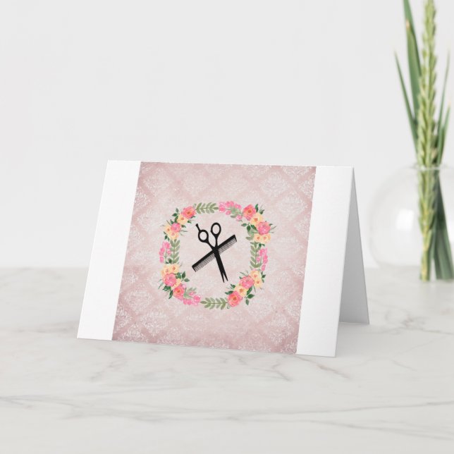 tarjeta de cumpleaños para peluquero (Anverso)